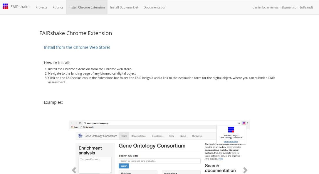FAIRshake Chrome Extension install